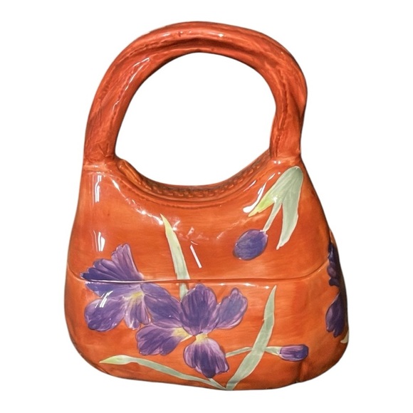 vintage WCL ceramic cookie jar shaped like a purse. - Picture 4 of 7